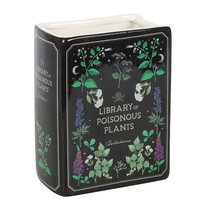 Керамична ваза тип книга „Library of Poisonous Plants“