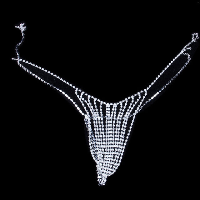 Кристално бельо тип Body Chain